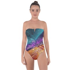 Graphics Imagination The Background Tie Back One Piece Swimsuit by BangZart