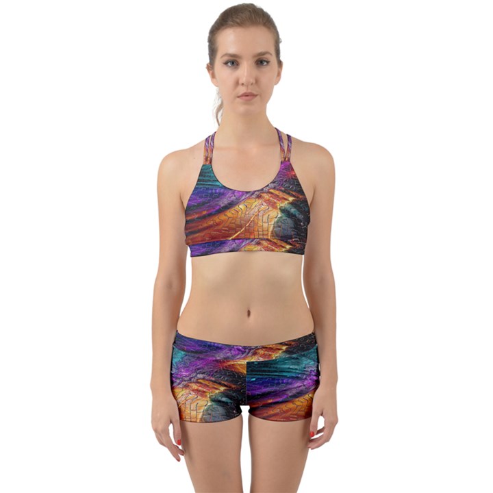 Graphics Imagination The Background Back Web Sports Bra Set