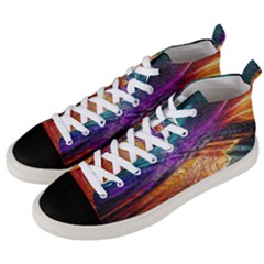 Graphics Imagination The Background Men s Mid-top Canvas Sneakers