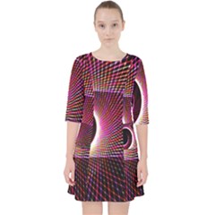 Grid Bent Vibration Ease Bend Pocket Dress