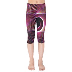 Grid Bent Vibration Ease Bend Kids  Capri Leggings 