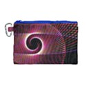 Grid Bent Vibration Ease Bend Canvas Cosmetic Bag (Large) View1