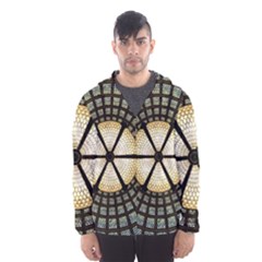 Stained Glass Colorful Glass Hooded Wind Breaker (men) by BangZart