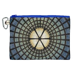 Stained Glass Colorful Glass Canvas Cosmetic Bag (xl)