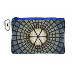 Stained Glass Colorful Glass Canvas Cosmetic Bag (large)