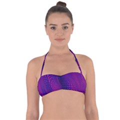 Abstract Fantastic Fractal Gradient Halter Bandeau Bikini Top