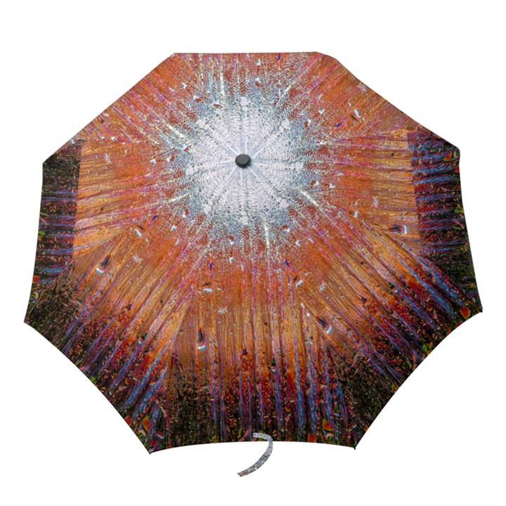 Glass Colorful Abstract Background Folding Umbrellas