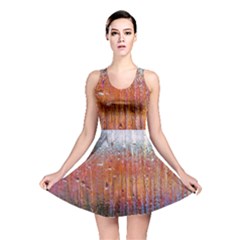 Glass Colorful Abstract Background Reversible Skater Dress by BangZart