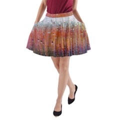 Glass Colorful Abstract Background A-line Pocket Skirt by BangZart