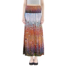 Glass Colorful Abstract Background Full Length Maxi Skirt by BangZart