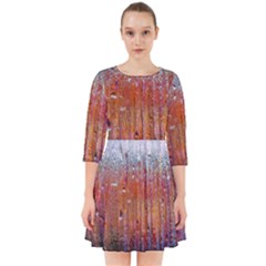 Glass Colorful Abstract Background Smock Dress by BangZart