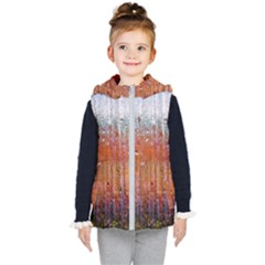 Glass Colorful Abstract Background Kid s Puffer Vest by BangZart