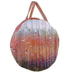 Glass Colorful Abstract Background Giant Round Zipper Tote