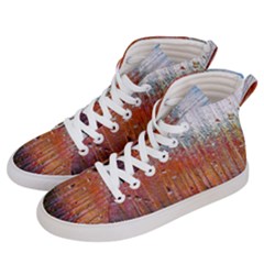 Glass Colorful Abstract Background Men s Hi-top Skate Sneakers by BangZart