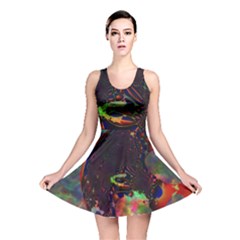 The Fourth Dimension Fractal Reversible Skater Dress by BangZart