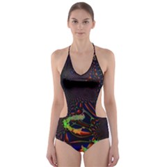 The Fourth Dimension Fractal Cut-out One Piece Swimsuit by BangZart