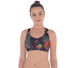 The Fourth Dimension Fractal Cross String Back Sports Bra