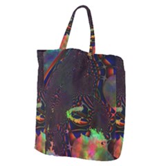 The Fourth Dimension Fractal Giant Grocery Zipper Tote