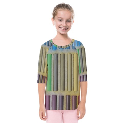 Pastels Cretaceous About Color Kids  Quarter Sleeve Raglan Tee by BangZart