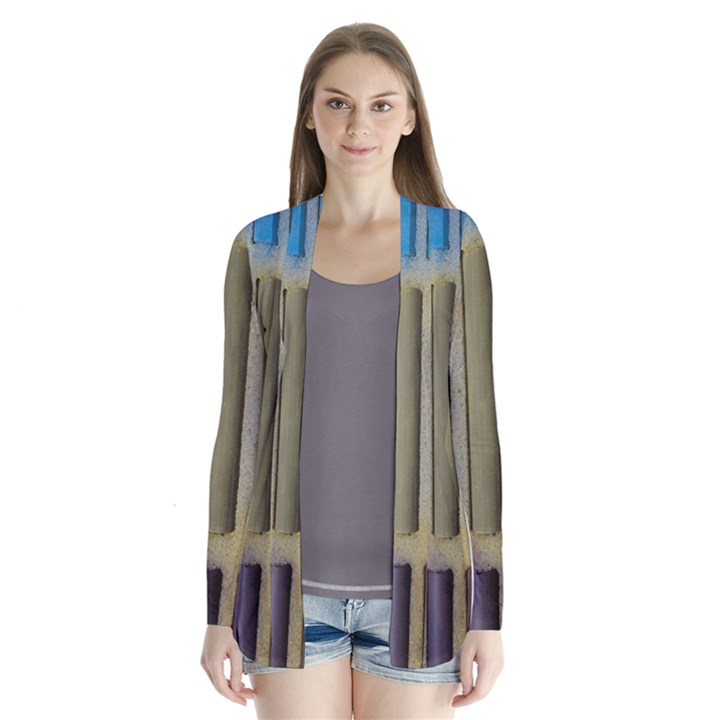 Pastels Cretaceous About Color Drape Collar Cardigan