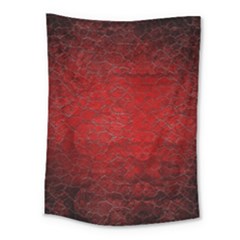 Red Grunge Texture Black Gradient Medium Tapestry by BangZart