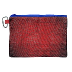 Red Grunge Texture Black Gradient Canvas Cosmetic Bag (xl)