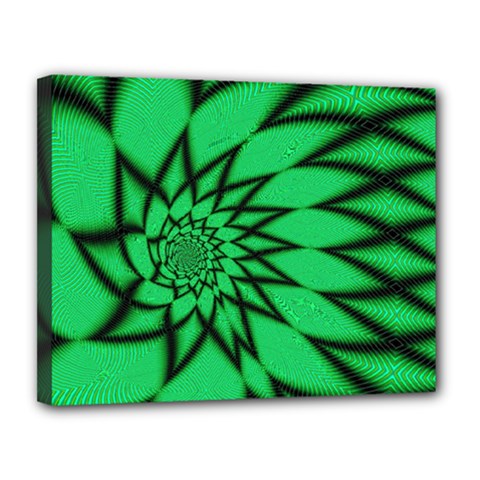 The Fourth Dimension Fractal Canvas 14  X 11  by BangZart