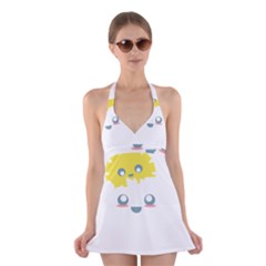 Cloud Cloudlet Sun Sky Milota Halter Dress Swimsuit  by BangZart