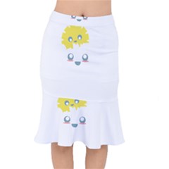 Cloud Cloudlet Sun Sky Milota Mermaid Skirt by BangZart