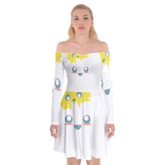 Cloud Cloudlet Sun Sky Milota Off Shoulder Skater Dress by BangZart