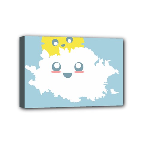 Cloud Cloudlet Sun Sky Milota Mini Canvas 6  X 4  by BangZart