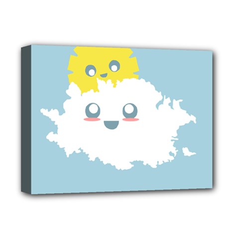 Cloud Cloudlet Sun Sky Milota Deluxe Canvas 16  X 12   by BangZart