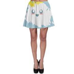 Cloud Cloudlet Sun Sky Milota Skater Skirt by BangZart