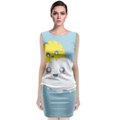 Cloud Cloudlet Sun Sky Milota Classic Sleeveless Midi Dress by BangZart