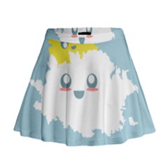 Cloud Cloudlet Sun Sky Milota Mini Flare Skirt by BangZart