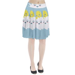 Cloud Cloudlet Sun Sky Milota Pleated Skirt by BangZart