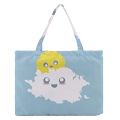 Cloud Cloudlet Sun Sky Milota Zipper Medium Tote Bag by BangZart