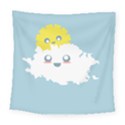 Cloud Cloudlet Sun Sky Milota Square Tapestry (Large) View1