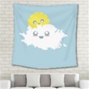 Cloud Cloudlet Sun Sky Milota Square Tapestry (Large) View2