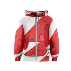 Watermelon Red Network Fruit Juicy Kids  Zipper Hoodie