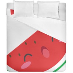 Watermelon Red Network Fruit Juicy Duvet Cover Double Side (california King Size) by BangZart