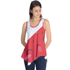 Watermelon Red Network Fruit Juicy Sleeveless Tunic by BangZart