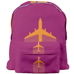 Airplane Jet Yellow Flying Wings Giant Full Print Backpack