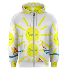 Summer Beach Holiday Holidays Sun Men s Zipper Hoodie