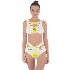 Summer Beach Holiday Holidays Sun Bandaged Up Bikini Set 