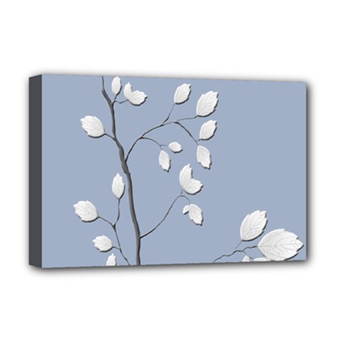 Branch Leaves Branches Plant Deluxe Canvas 18  X 12   by BangZart