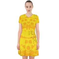 Texture Yellow Abstract Background Adorable In Chiffon Dress