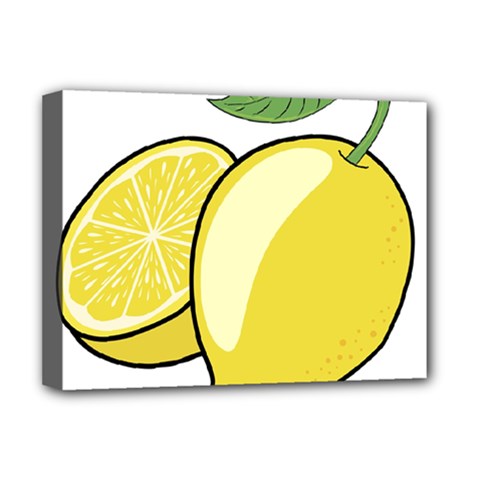 Lemon Fruit Green Yellow Citrus Deluxe Canvas 16  X 12   by BangZart