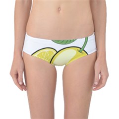 Lemon Fruit Green Yellow Citrus Classic Bikini Bottoms by BangZart