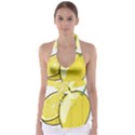 Lemon Fruit Green Yellow Citrus Babydoll Tankini Top View1